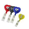 Heart Retractable Badge Holder